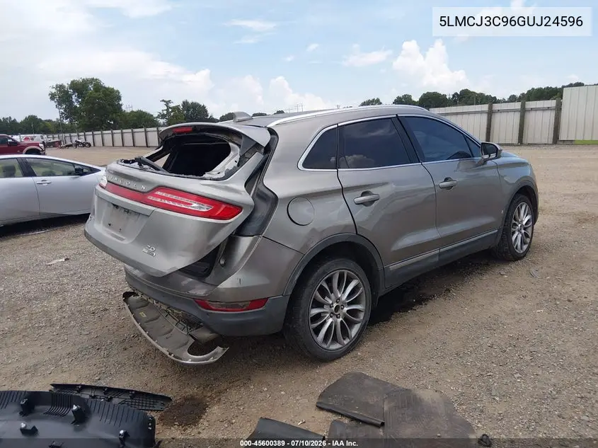 2016 Lincoln Mkc Reserve VIN: 5LMCJ3C96GUJ24596 Lot: 45600389