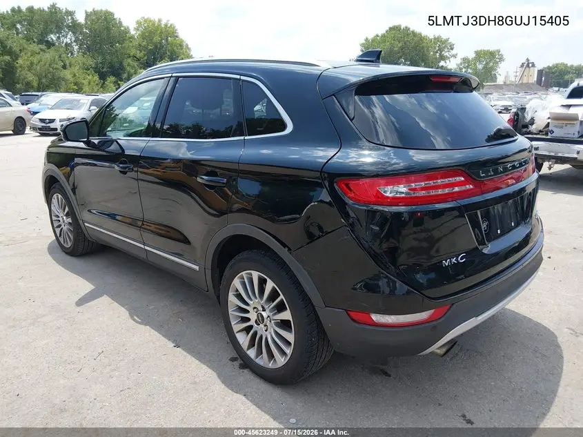 2016 Lincoln Mkc Reserve VIN: 5LMTJ3DH8GUJ15405 Lot: 45623249