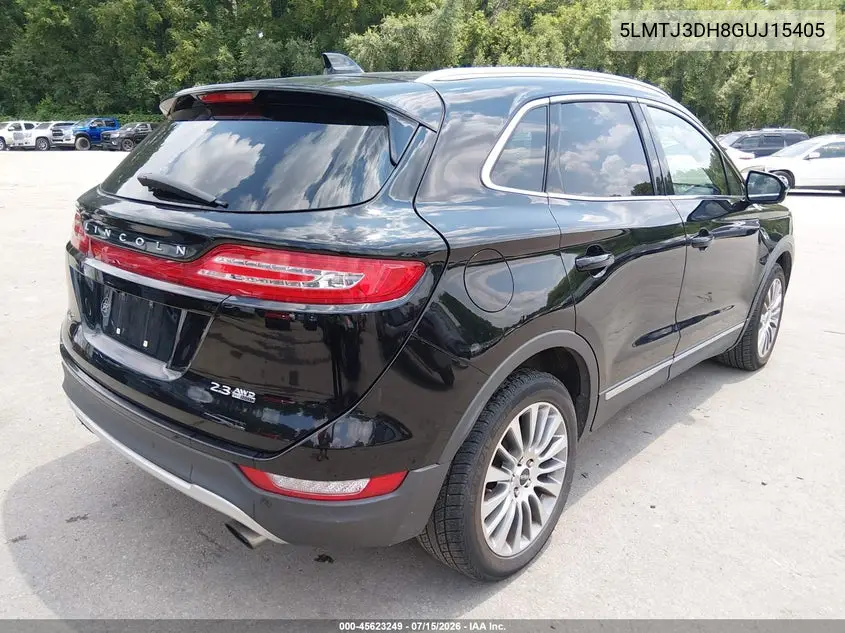 2016 Lincoln Mkc Reserve VIN: 5LMTJ3DH8GUJ15405 Lot: 45623249