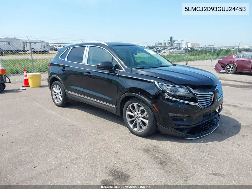 2016 Lincoln Mkc Select VIN: 5LMCJ2D93GUJ2445B Lot: 45639386