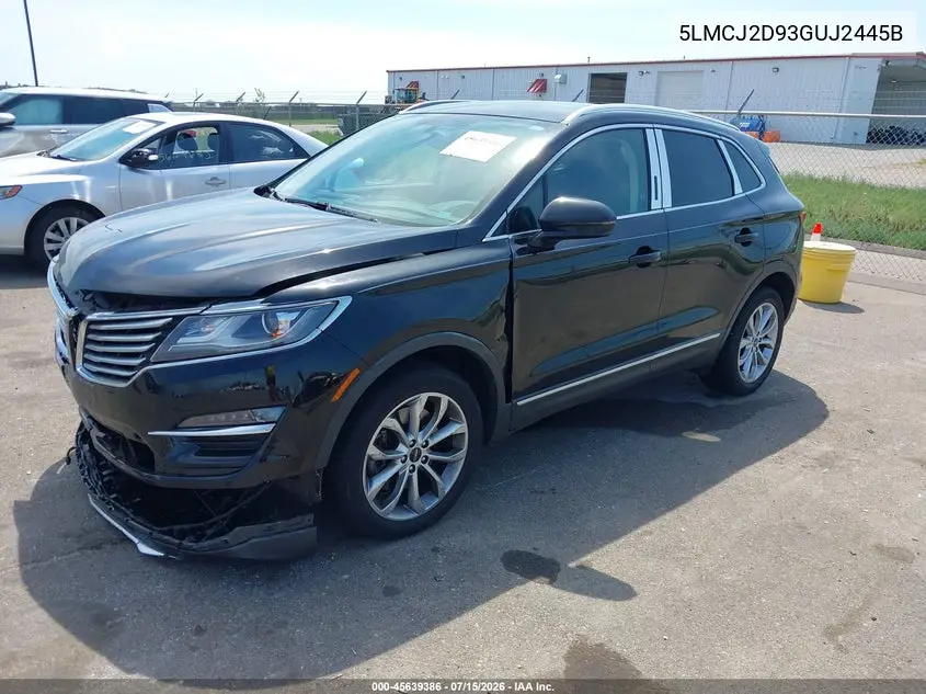 2016 Lincoln Mkc Select VIN: 5LMCJ2D93GUJ2445B Lot: 45639386