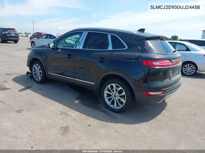 2016 Lincoln Mkc Select VIN: 5LMCJ2D93GUJ2445B Lot: 45639386