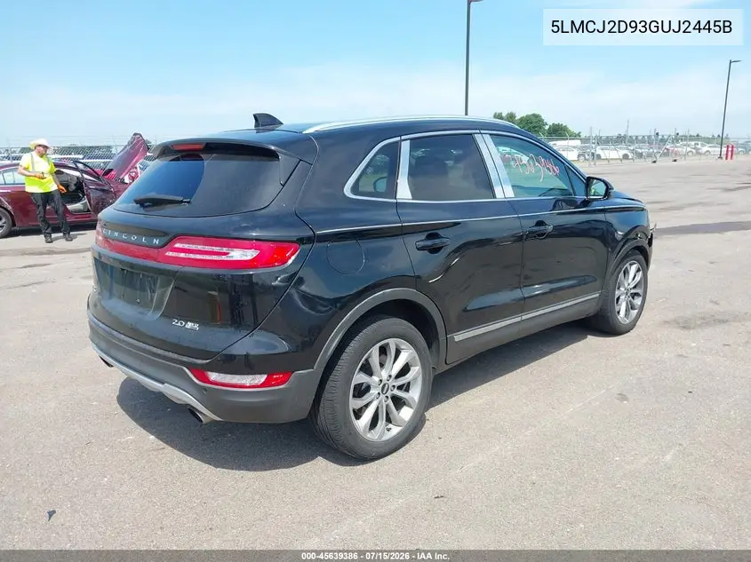2016 Lincoln Mkc Select VIN: 5LMCJ2D93GUJ2445B Lot: 45639386