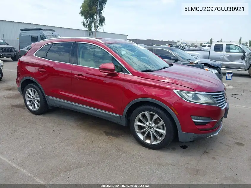 2016 Lincoln Mkc Select VIN: 5LMCJ2C97GUJ30921 Lot: 45667361