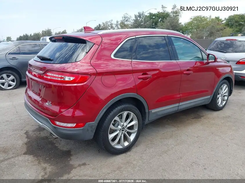 2016 Lincoln Mkc Select VIN: 5LMCJ2C97GUJ30921 Lot: 45667361