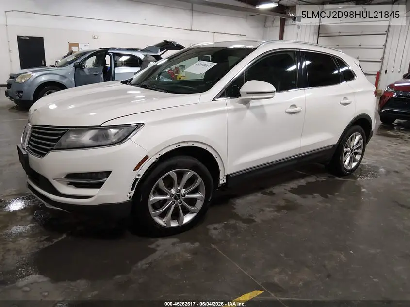 2017 Lincoln Mkc Select VIN: 5LMCJ2D98HUL21845 Lot: 45262617