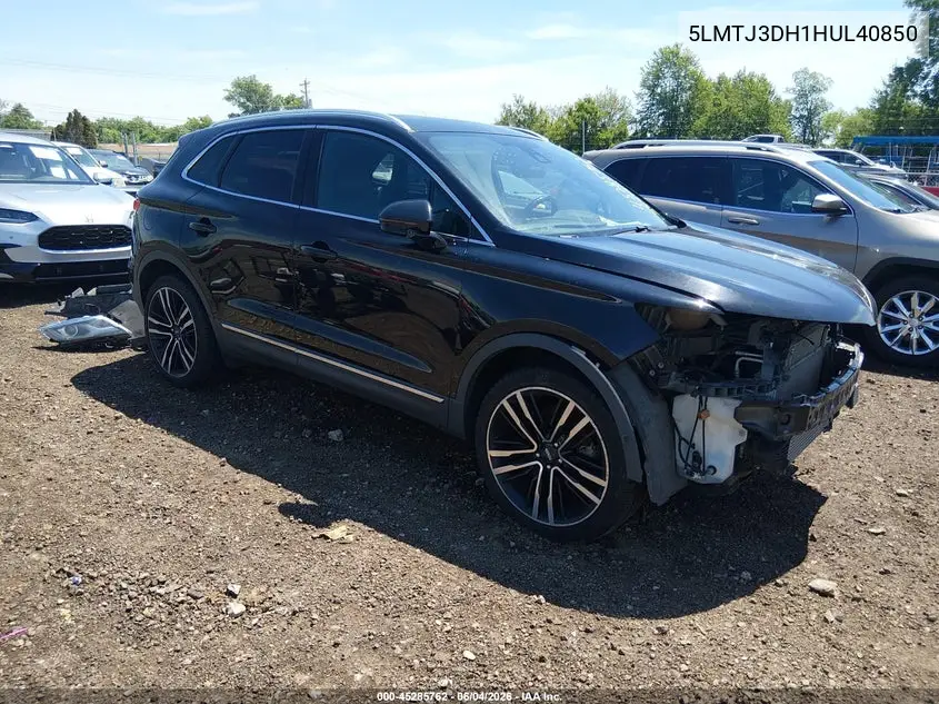 2017 Lincoln Mkc Reserve VIN: 5LMTJ3DH1HUL40850 Lot: 45285762