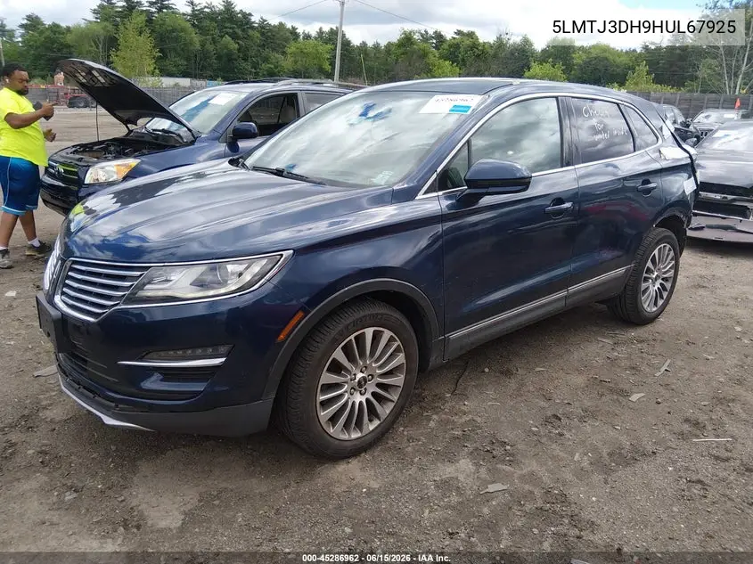 2017 Lincoln Mkc Reserve VIN: 5LMTJ3DH9HUL67925 Lot: 45286962