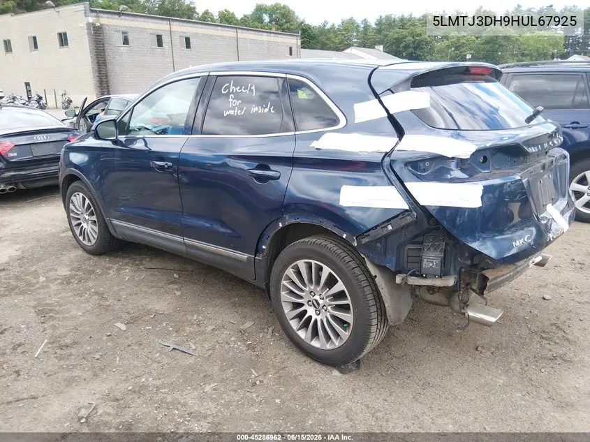 2017 Lincoln Mkc Reserve VIN: 5LMTJ3DH9HUL67925 Lot: 45286962