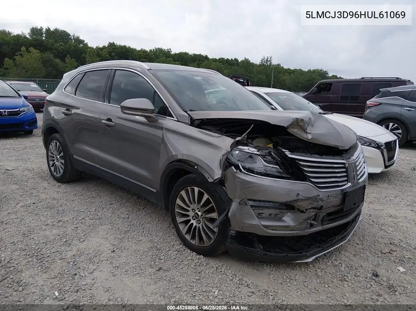 2017 Lincoln Mkc Reserve VIN: 5LMCJ3D96HUL61069 Lot: 45288008