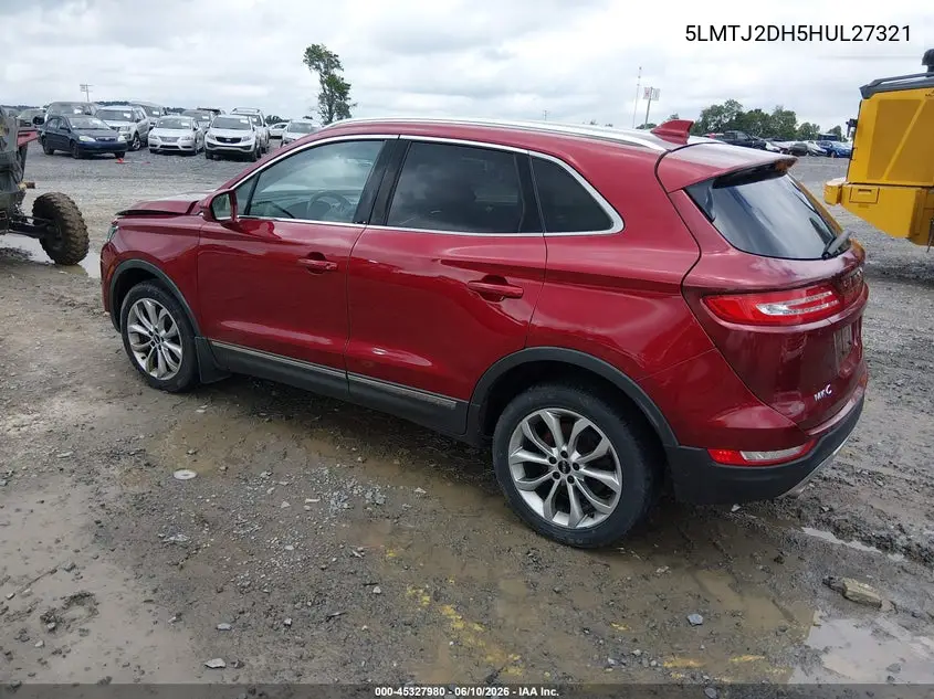 2017 Lincoln Mkc Select VIN: 5LMTJ2DH5HUL27321 Lot: 45327980
