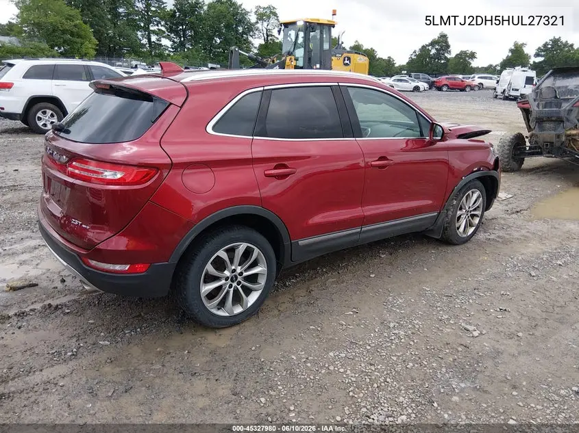 2017 Lincoln Mkc Select VIN: 5LMTJ2DH5HUL27321 Lot: 45327980