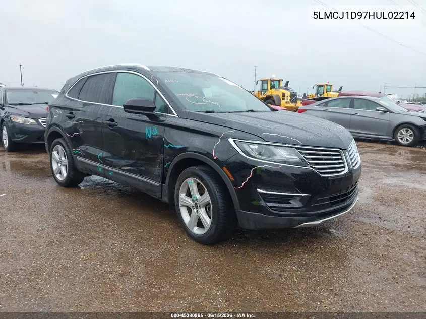 2017 Lincoln Mkc Premiere VIN: 5LMCJ1D97HUL02214 Lot: 45380865