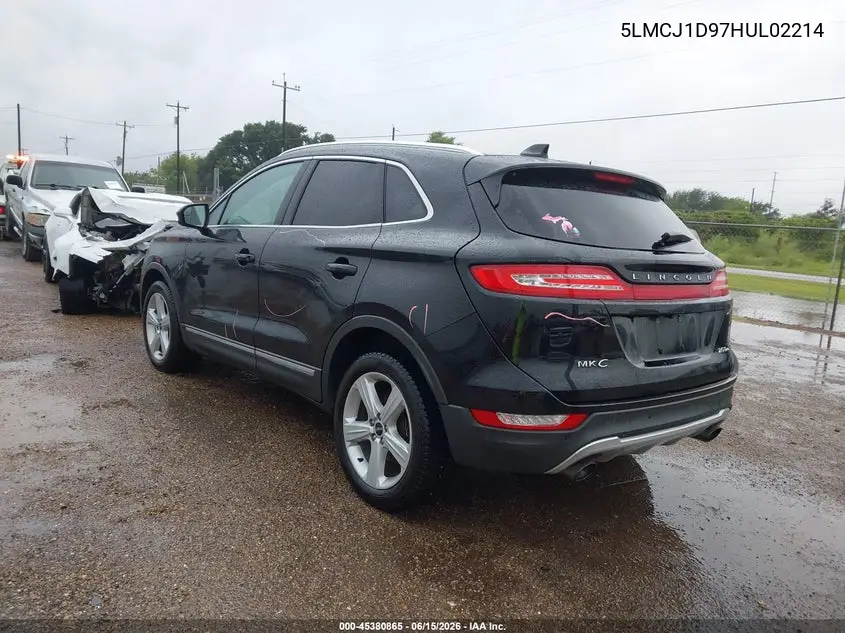 2017 Lincoln Mkc Premiere VIN: 5LMCJ1D97HUL02214 Lot: 45380865