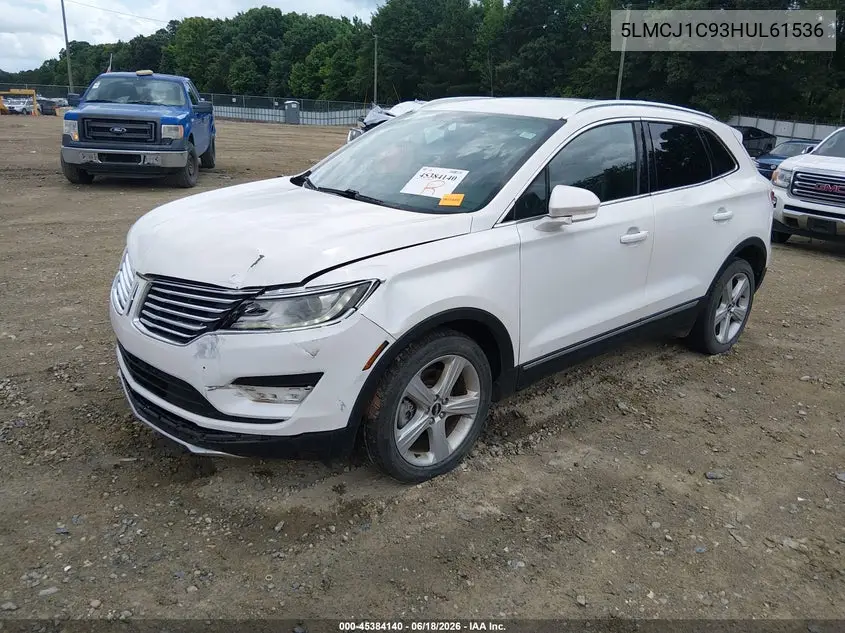 2017 Lincoln Mkc Premiere VIN: 5LMCJ1C93HUL61536 Lot: 45384140