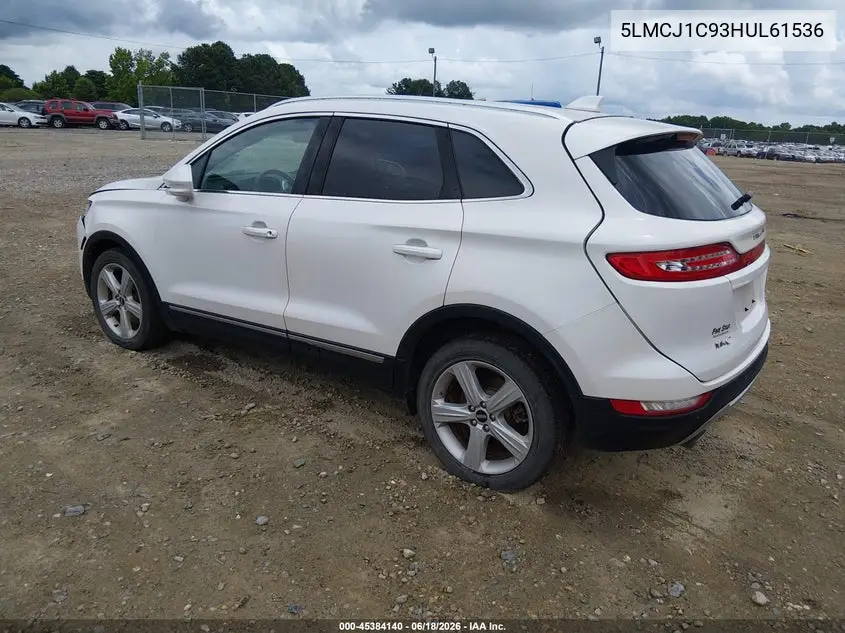 2017 Lincoln Mkc Premiere VIN: 5LMCJ1C93HUL61536 Lot: 45384140