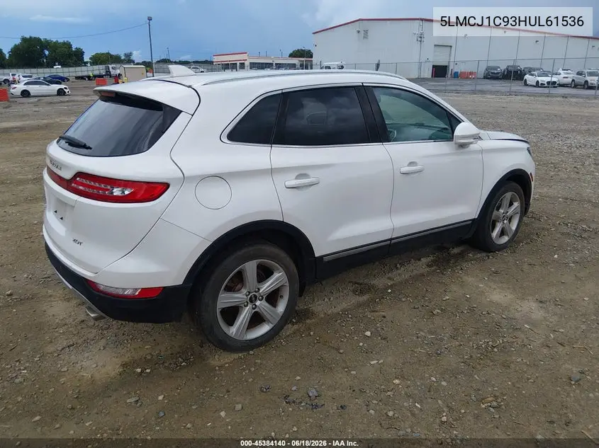 2017 Lincoln Mkc Premiere VIN: 5LMCJ1C93HUL61536 Lot: 45384140