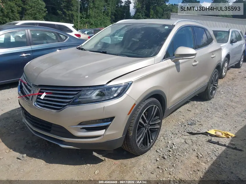 2017 Lincoln Mkc Reserve VIN: 5LMTJ3DH4HUL35593 Lot: 45404449