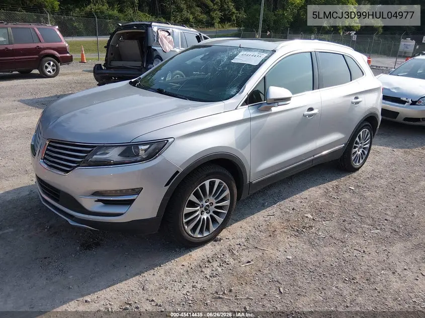2017 Lincoln Mkc Reserve VIN: 5LMCJ3D99HUL04977 Lot: 45414435