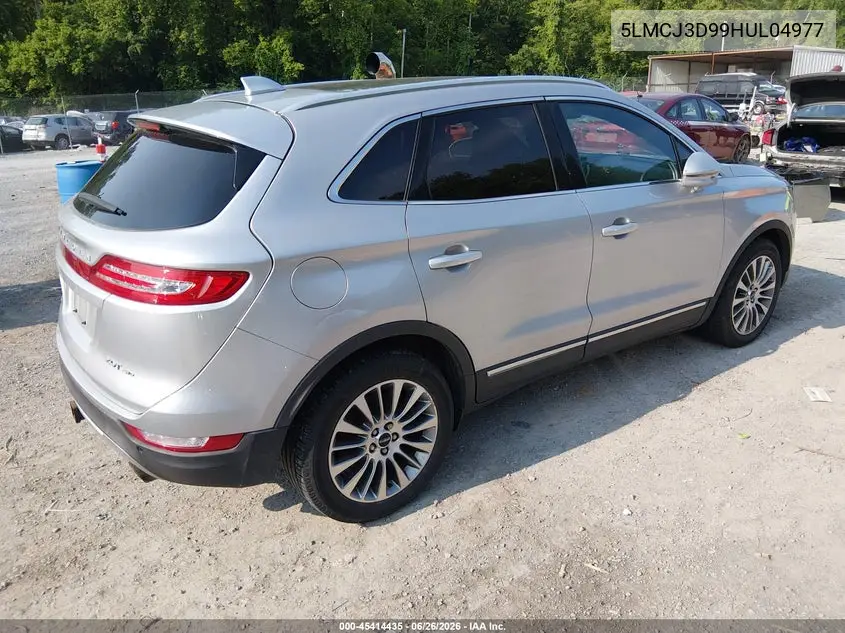 2017 Lincoln Mkc Reserve VIN: 5LMCJ3D99HUL04977 Lot: 45414435