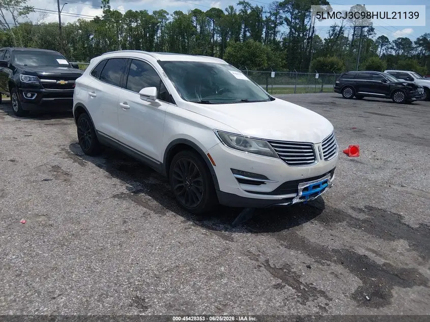2017 Lincoln Mkc Reserve VIN: 5LMCJ3C98HUL21139 Lot: 45428353