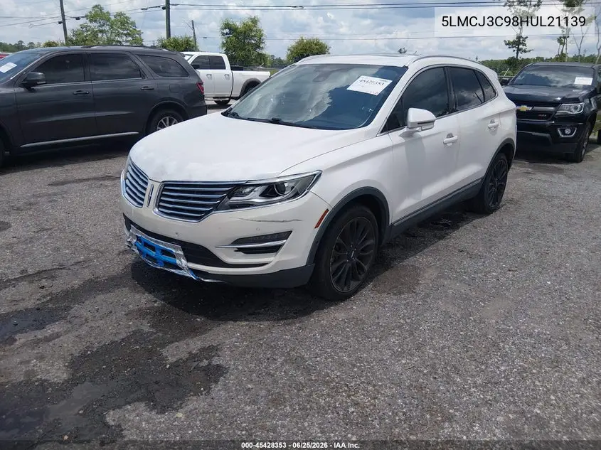 2017 Lincoln Mkc Reserve VIN: 5LMCJ3C98HUL21139 Lot: 45428353