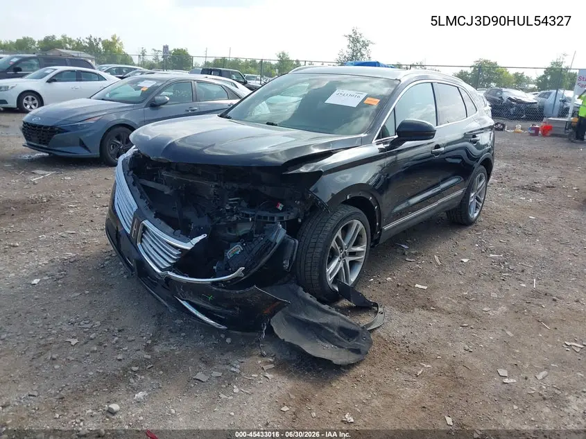 2017 Lincoln Mkc Reserve VIN: 5LMCJ3D90HUL54327 Lot: 45433016