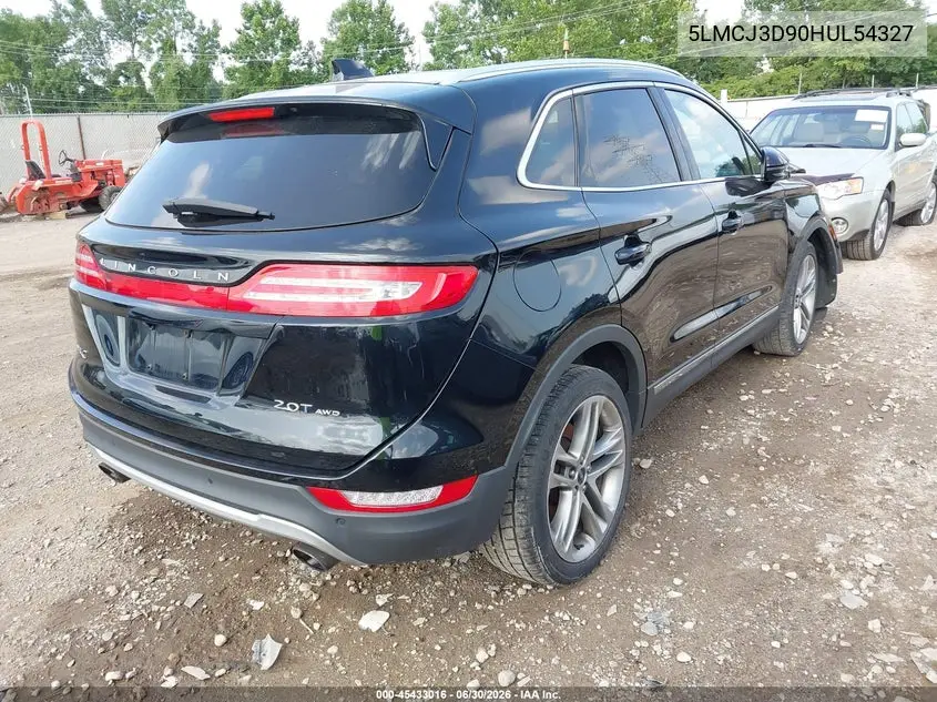 2017 Lincoln Mkc Reserve VIN: 5LMCJ3D90HUL54327 Lot: 45433016
