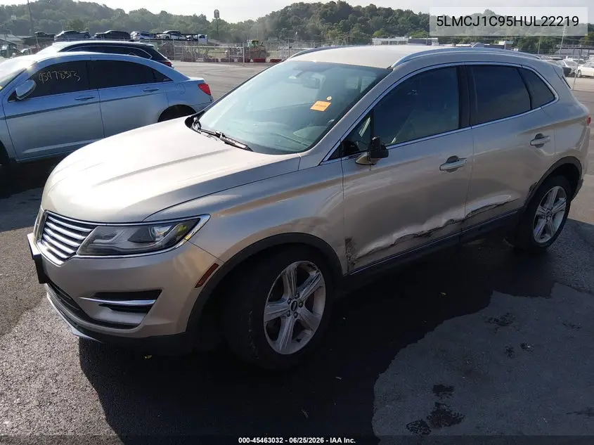 2017 Lincoln Mkc Premiere VIN: 5LMCJ1C95HUL22219 Lot: 45463032
