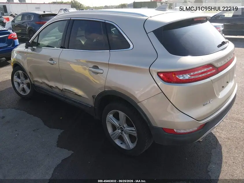 2017 Lincoln Mkc Premiere VIN: 5LMCJ1C95HUL22219 Lot: 45463032