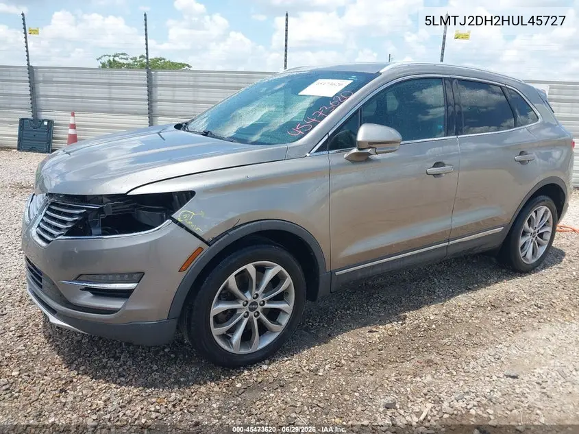 2017 Lincoln Mkc Select VIN: 5LMTJ2DH2HUL45727 Lot: 45473620