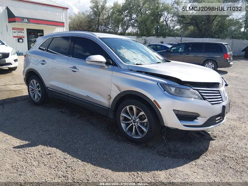2017 Lincoln Mkc Select VIN: 5LMCJ2D98HUL71032 Lot: 45474923