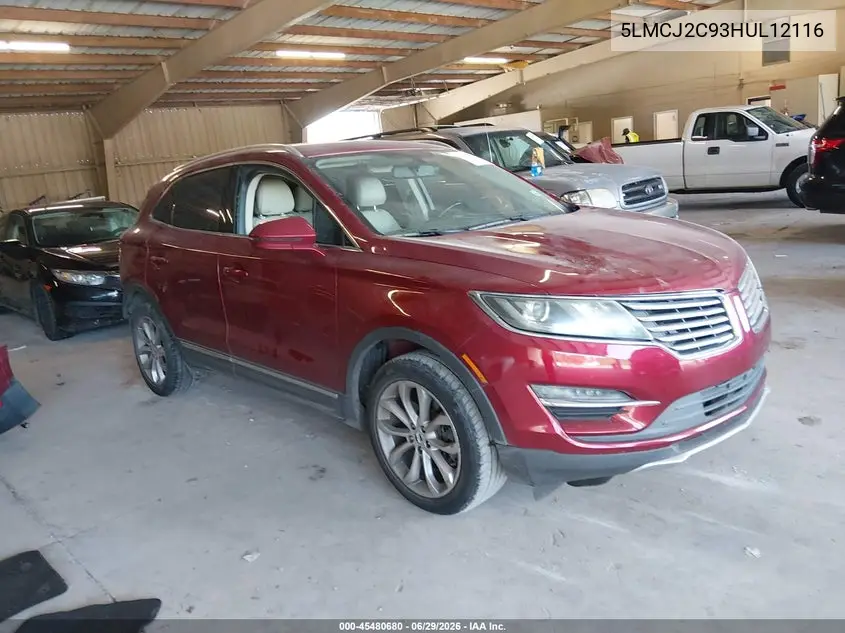 2017 Lincoln Mkc Select VIN: 5LMCJ2C93HUL12116 Lot: 45480680