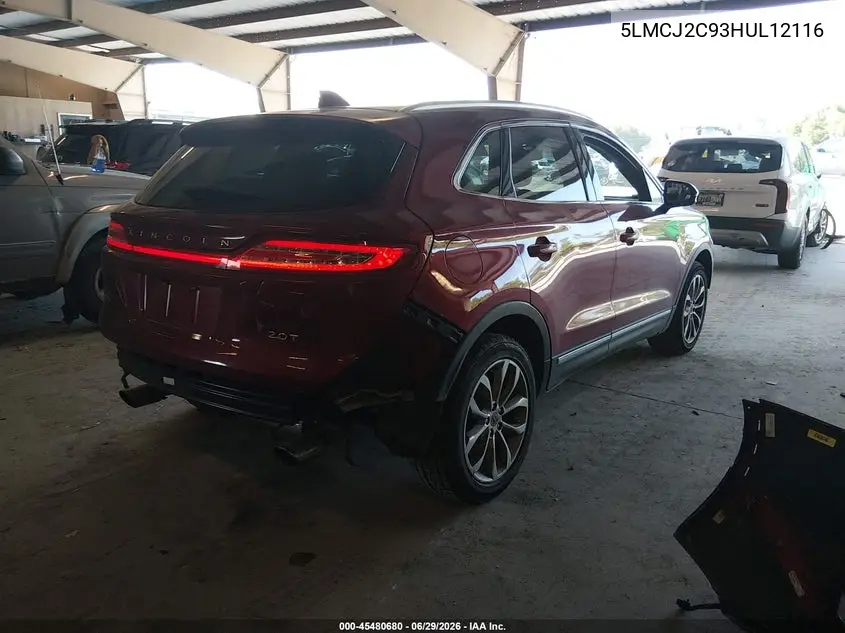 2017 Lincoln Mkc Select VIN: 5LMCJ2C93HUL12116 Lot: 45480680