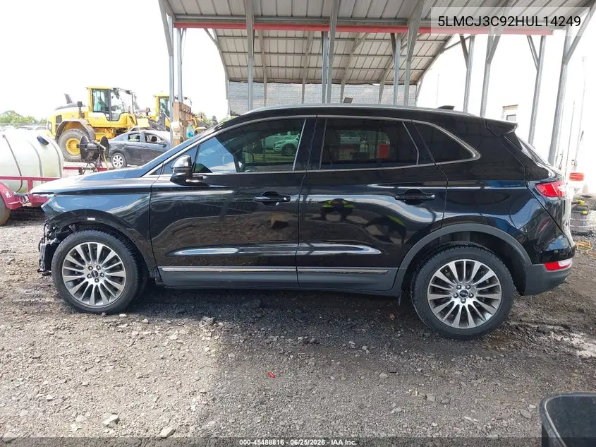 2017 Lincoln Mkc Reserve VIN: 5LMCJ3C92HUL14249 Lot: 45488816