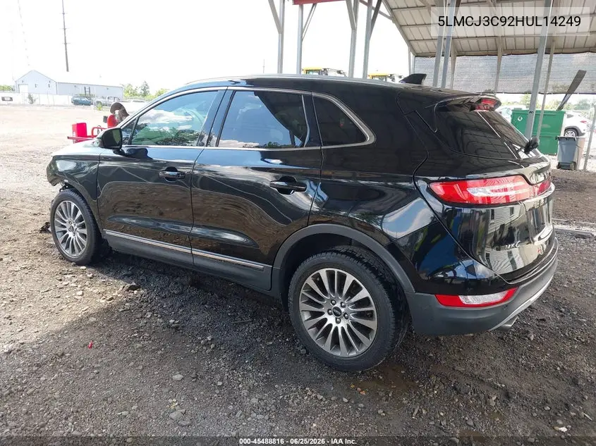 2017 Lincoln Mkc Reserve VIN: 5LMCJ3C92HUL14249 Lot: 45488816