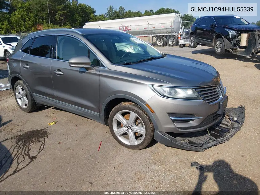 2017 Lincoln Mkc Premiere VIN: 5LMCJ1C94HUL55339 Lot: 45489663