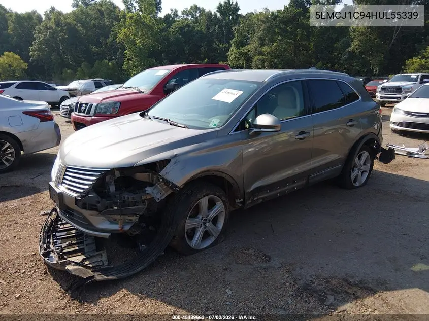 2017 Lincoln Mkc Premiere VIN: 5LMCJ1C94HUL55339 Lot: 45489663
