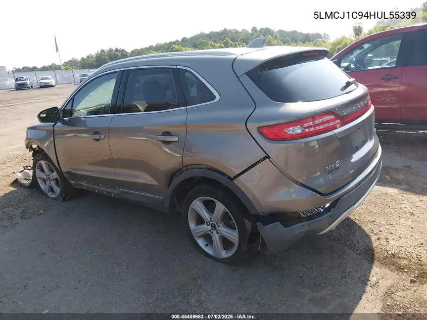 2017 Lincoln Mkc Premiere VIN: 5LMCJ1C94HUL55339 Lot: 45489663