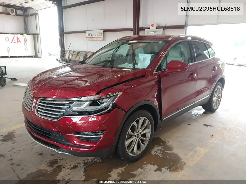 2017 Lincoln Mkc Select VIN: 5LMCJ2C96HUL68518 Lot: 45494870