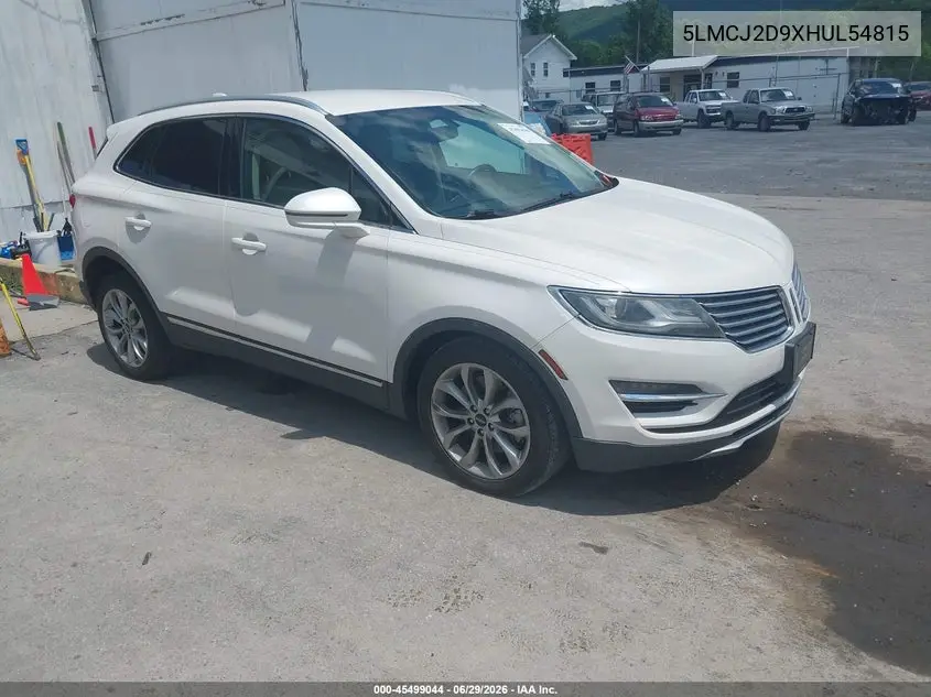 2017 Lincoln Mkc Select VIN: 5LMCJ2D9XHUL54815 Lot: 45499044