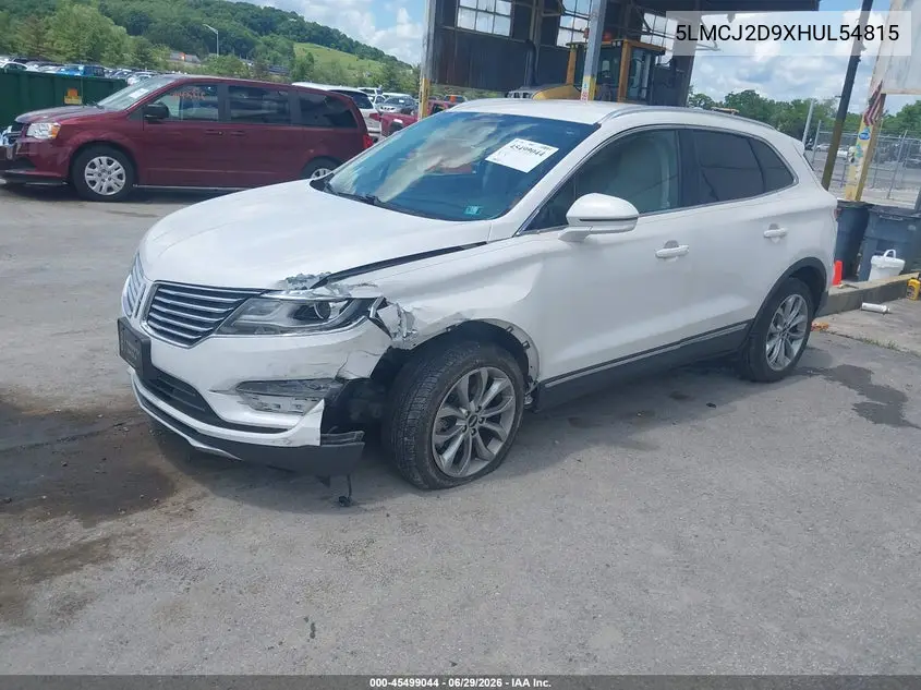 2017 Lincoln Mkc Select VIN: 5LMCJ2D9XHUL54815 Lot: 45499044