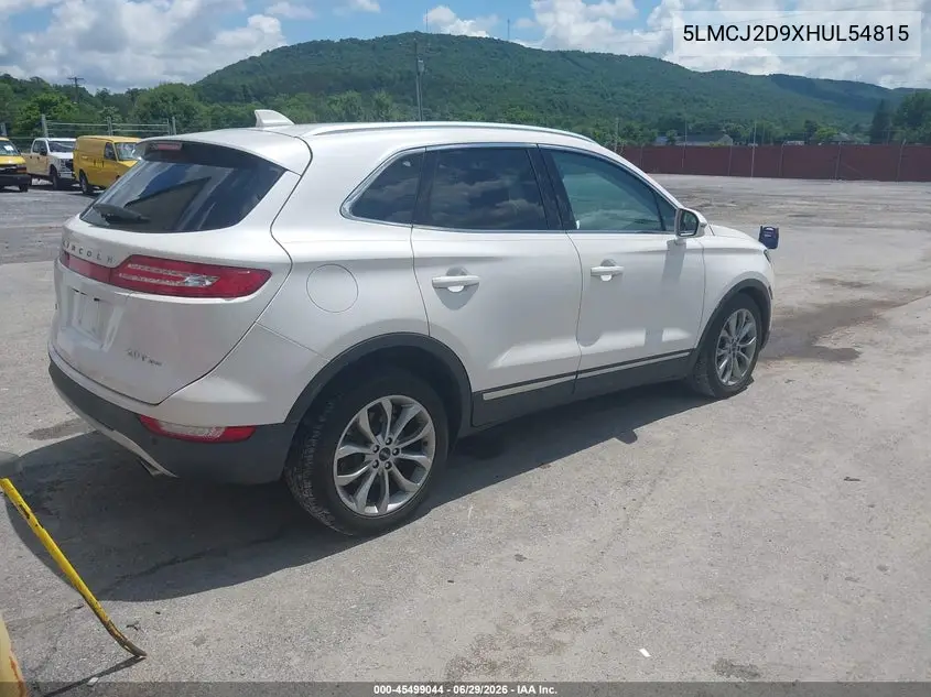 2017 Lincoln Mkc Select VIN: 5LMCJ2D9XHUL54815 Lot: 45499044