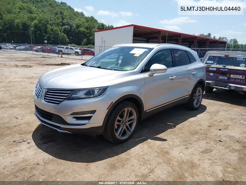 2017 Lincoln Mkc Reserve VIN: 5LMTJ3DH0HUL04440 Lot: 45500577