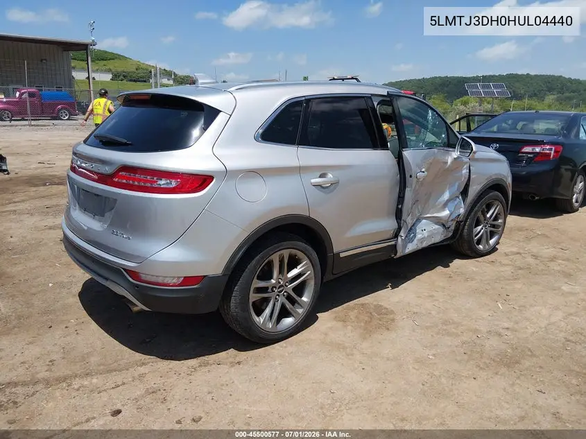 2017 Lincoln Mkc Reserve VIN: 5LMTJ3DH0HUL04440 Lot: 45500577