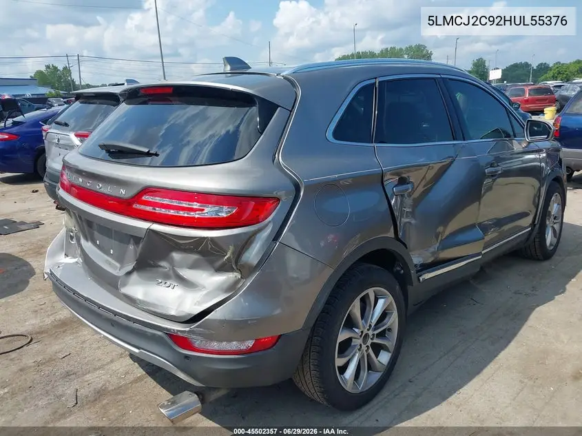 2017 Lincoln Mkc Select VIN: 5LMCJ2C92HUL55376 Lot: 45502357