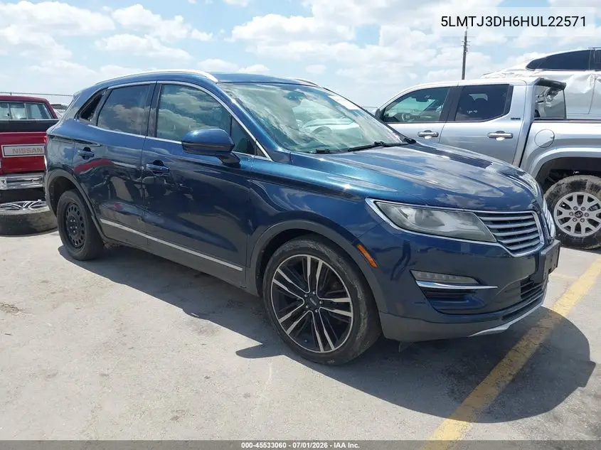2017 Lincoln Mkc Reserve VIN: 5LMTJ3DH6HUL22571 Lot: 45533060