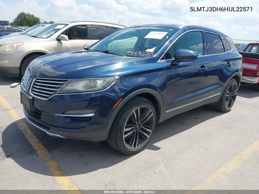 2017 Lincoln Mkc Reserve VIN: 5LMTJ3DH6HUL22571 Lot: 45533060