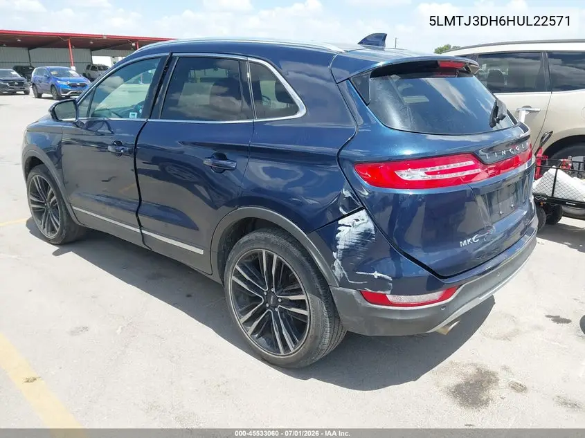 2017 Lincoln Mkc Reserve VIN: 5LMTJ3DH6HUL22571 Lot: 45533060