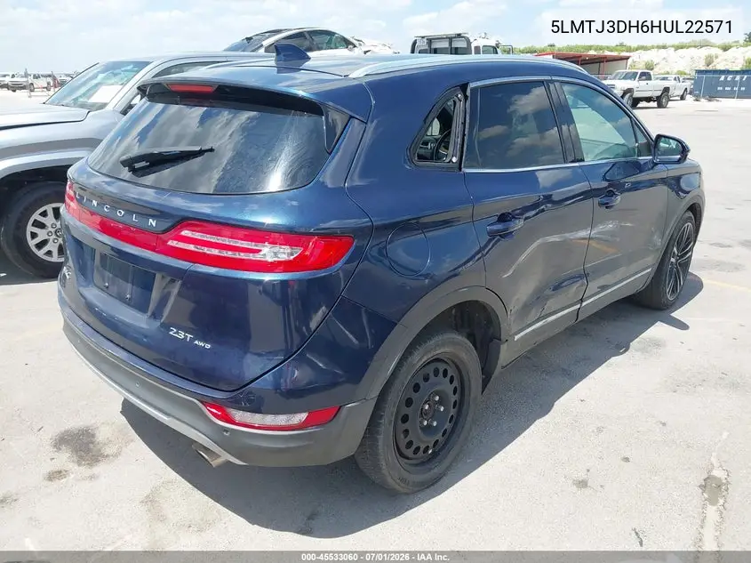 2017 Lincoln Mkc Reserve VIN: 5LMTJ3DH6HUL22571 Lot: 45533060